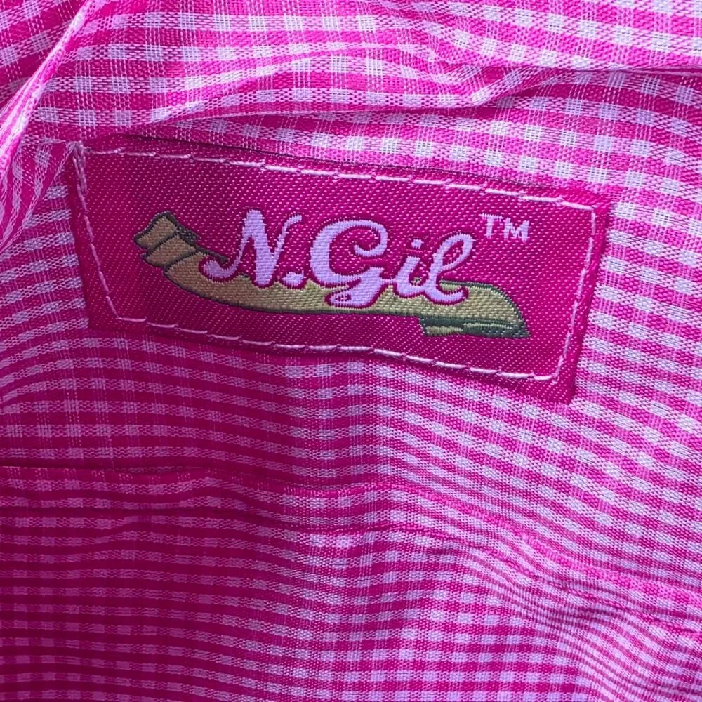 N.Gil Quilted Tote Bag Set Pink Golden Retriever Puppy Dog Print 3 Piece NWT